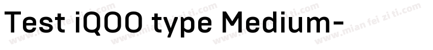 Test iQOO type Medium字体转换